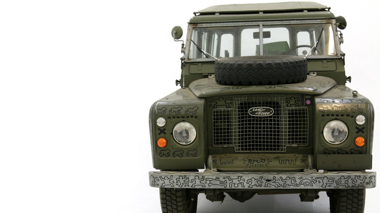 Land Rover art car by Keith Haring